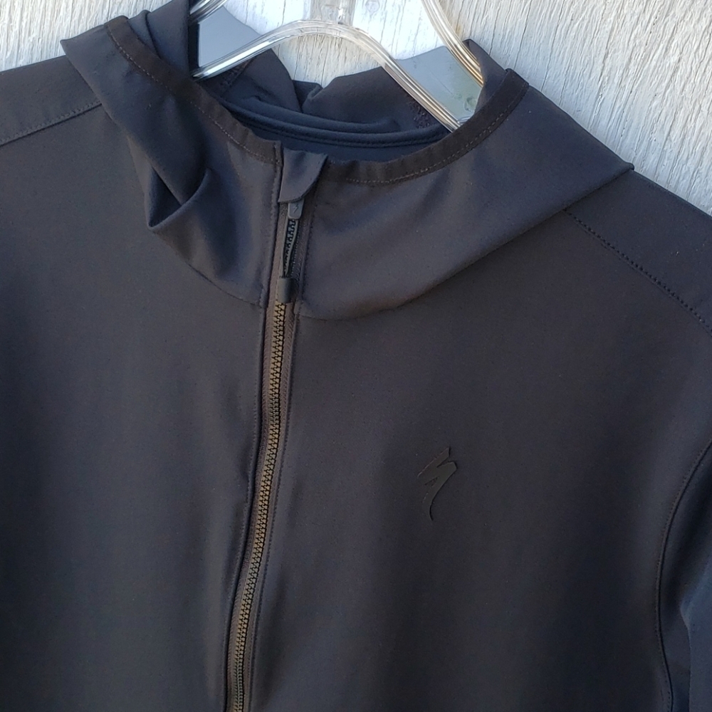 Specialized Mens Hoodie Full Zip Black Lightweight Cycling Jacket Size S — image 2 of 8